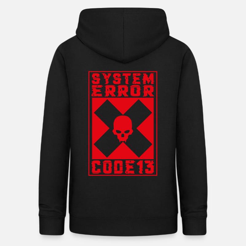 Erreur système - Sweat à capuche Femme - noir