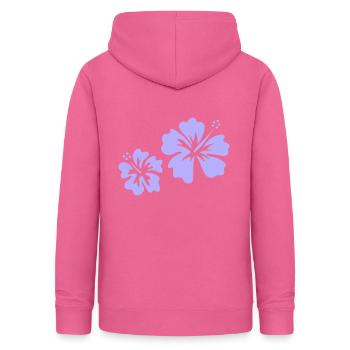 Lila Hibiskus - Frauen Hoodie - Pink - Hinten - AI Model Female 172 light (172cm)