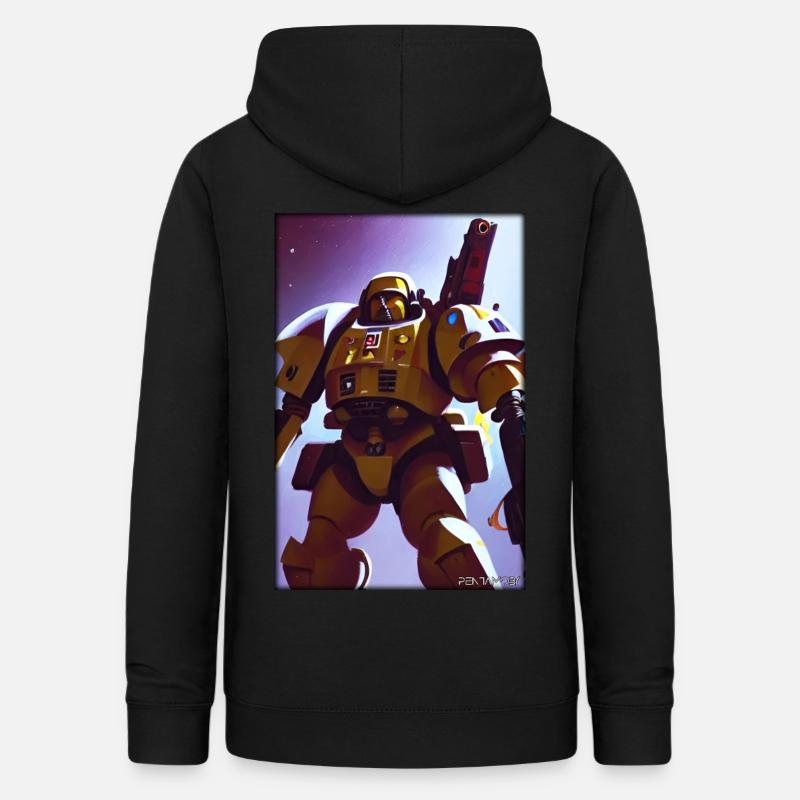 Kampfbot Robot Super Soldier Machine Warrior - Women's Hoodie - black