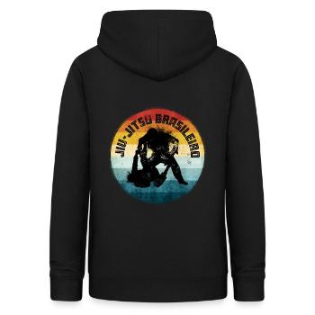 BJJ Brazilian Jiu Jitsu - Women's Hoodie - black - Back - AI Model Female 172 light (172cm)