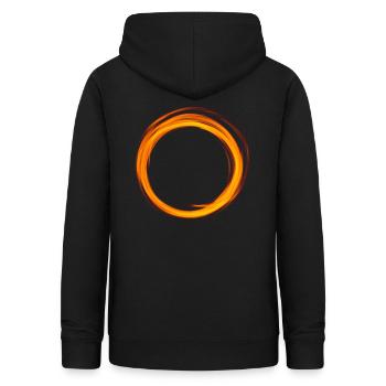 Ring Of Fire - Frauen Hoodie - Schwarz - Hinten - AI Model Female 172 light (172cm)