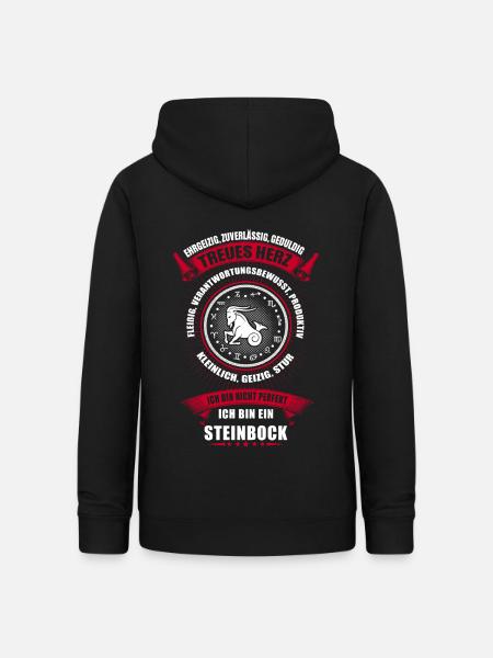 Steinbock Sternzeichen Horoskop - Frauen Hoodie - Schwarz