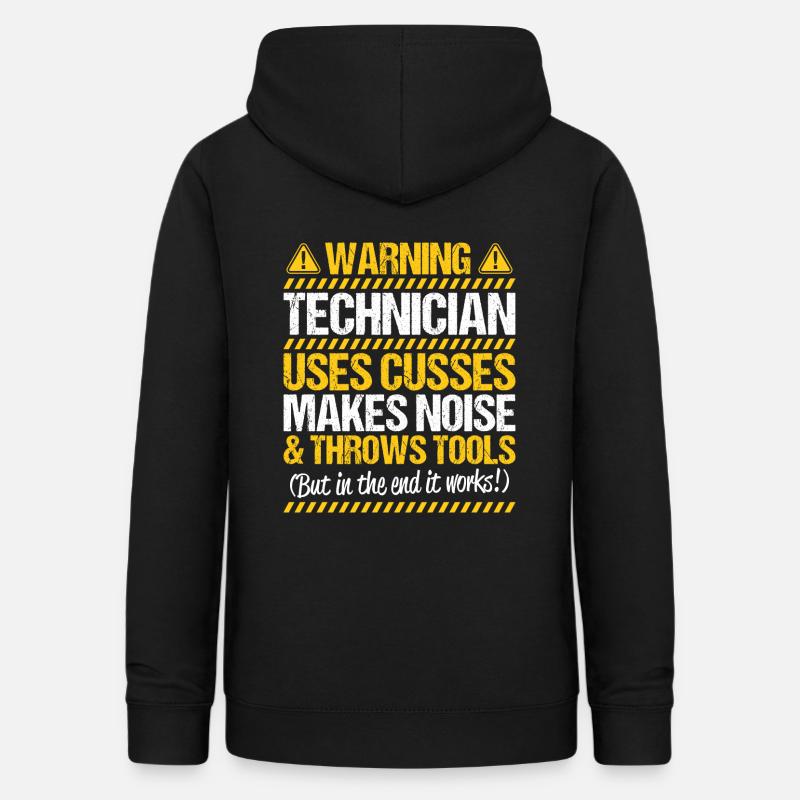 Technicien Technicien Technicien Maison Technologie - Sweat à capuche Femme - noir