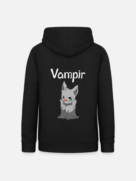 Vampir Fledermaus Halloween Gothic - Frauen Hoodie - Schwarz