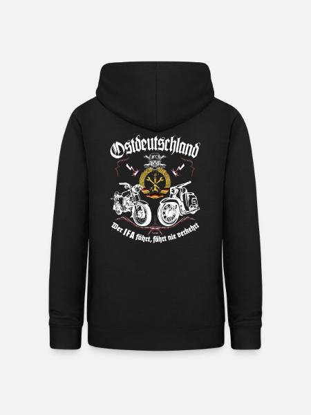 Simson Mopedkult Ostdeutschland - Frauen Hoodie - Schwarz