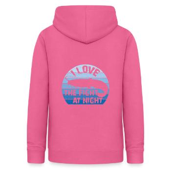 Welsangeln | Waller | Fight - Frauen Hoodie - Pink - Hinten - AI Model Female 172 light (172cm)