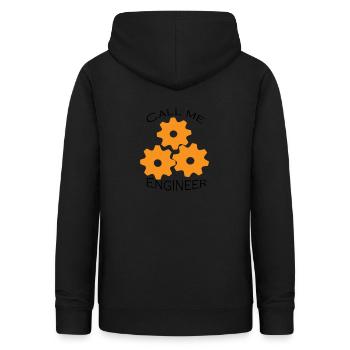 Call me Engineer - Sweat à capuche Femme - noir - Dos - AI Model Female 172 light (172cm)