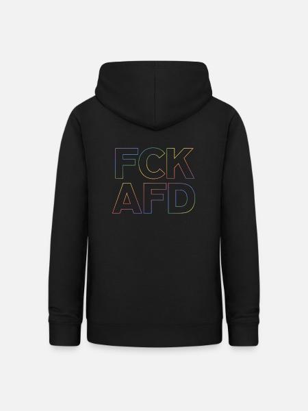 FCK AFD - Frauen Hoodie - Schwarz