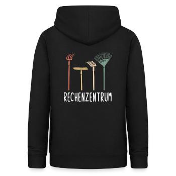 Garten - Rechenzentrum - lustiges Retro Gärtner - Frauen Hoodie - Schwarz - Hinten - AI Model Female 172 light (172cm)