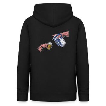 Die Schöpfung von Äppler, Apfelwein Frankfurt - Sweat à capuche Femme - noir - Dos - AI Model Female 172 light (172cm)