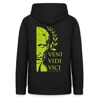 GREEN CAESAR - Women's Hoodie - black - Back - AI Model Female 172 light (172cm)