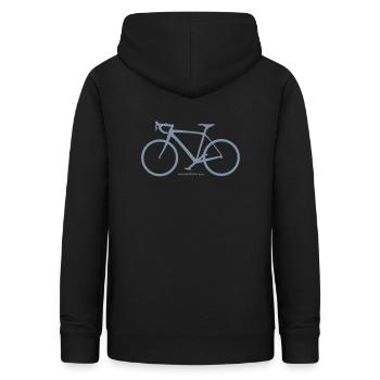 Vélo de route, vélo, vélo, vélo de randonnée, super - Sweat à capuche Femme - noir - Dos - AI Model Female 172 light (172cm)