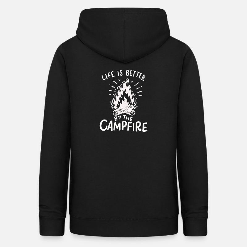Camping - Life Is Better By The Campfire - Women's Hoodie - black