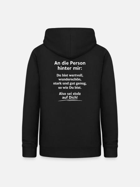 Du bist gut genug! - Frauen Hoodie - Schwarz
