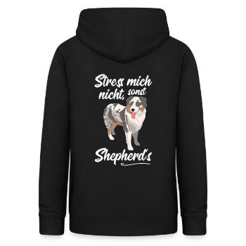 Australian Shepherd - Frauen Hoodie - Schwarz - Hinten - AI Model Female 172 light (172cm)