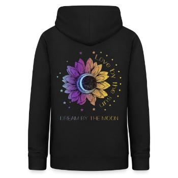 Boho Bohemian Spirituelles Geschenk - Frauen Hoodie - Schwarz - Hinten - AI Model Female 172 light (172cm)