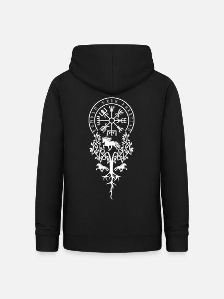 Vikings mit Tölt - Frauen Hoodie - Schwarz