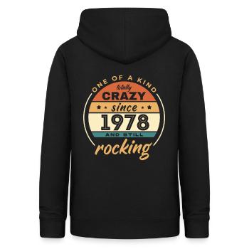 Unique en son genre totalement fou depuis 1978 Rocking - Sweat à capuche Femme - noir - Dos - AI Model Female 172 light (172cm)