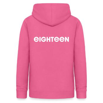18 and finally 18th birthday | 18 years of legal age - Women's Hoodie - pink - Back - AI Model Female 172 light (172cm)