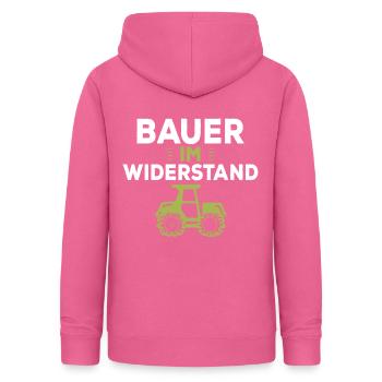 Bauer im Widerstand Landwirt Landwirtschaft Demo - Frauen Hoodie - Pink - Hinten - AI Model Female 172 light (172cm)