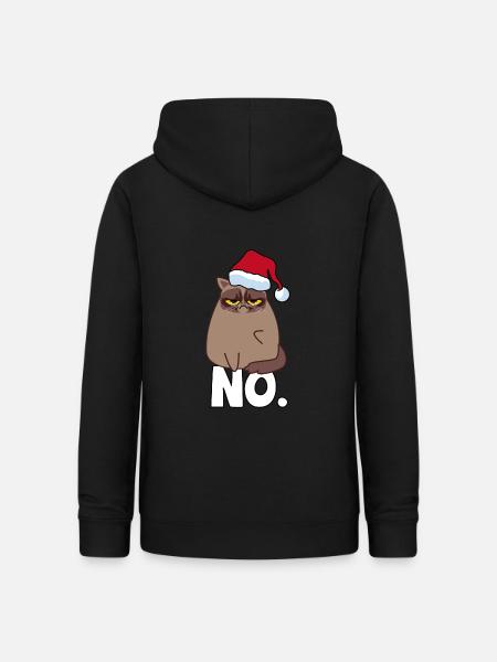Grumpy Cat Ugly Sweater - Frauen Hoodie - Schwarz