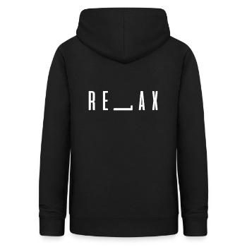 YOGA RELAX - Sweat à capuche Femme - noir - Dos - AI Model Female 172 light (172cm)
