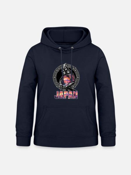 Japan Samurai Shogun Fuji - Frauen Hoodie - Navy