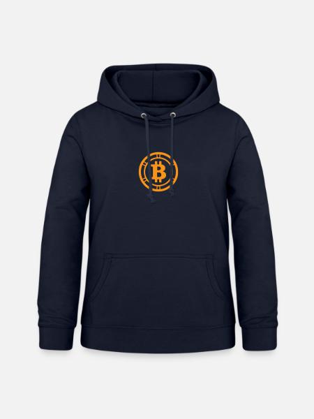 Bitcoin - Frauen Hoodie - Navy
