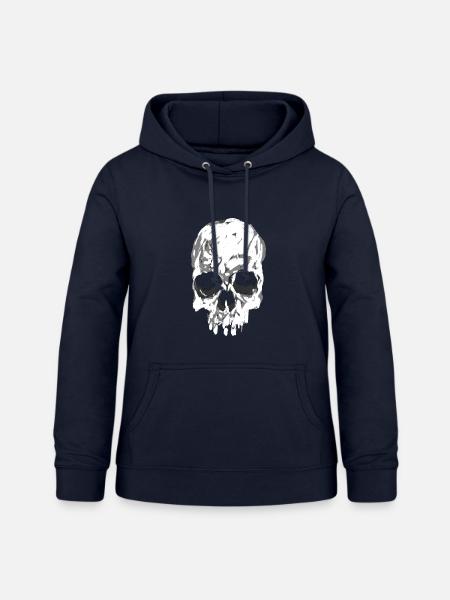 Schädel - Frauen Hoodie - Navy