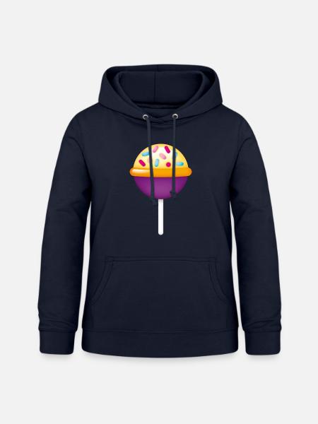 Smiley Lollipop - Frauen Hoodie - Navy