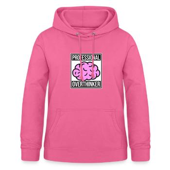 Professional Overthinker Lustig Grübeln Angst Logo - Frauen Hoodie - Pink - Vorne - AI Model Female 172 light (172cm)