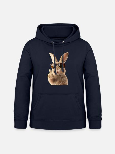 Süße Osterhase - Frauen Hoodie - Navy