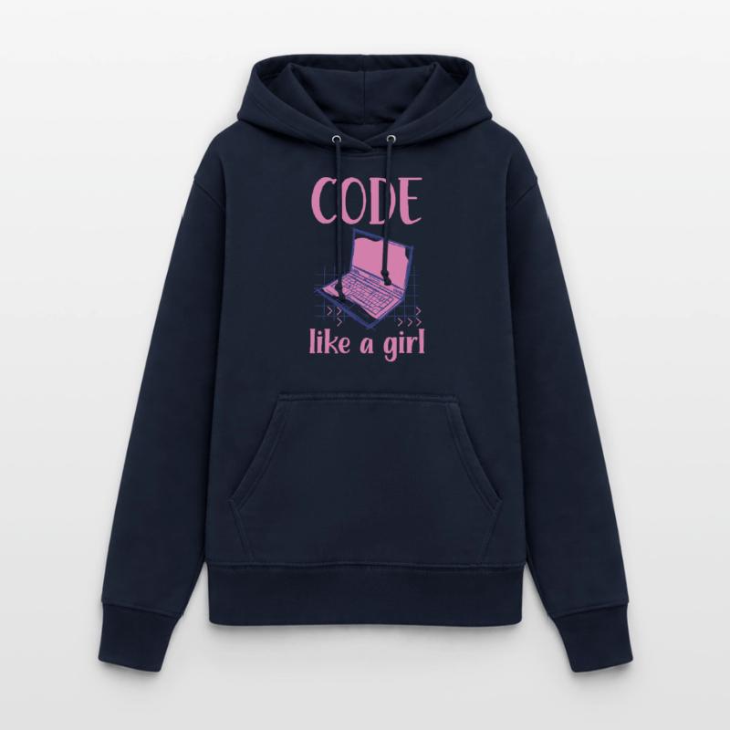 Code Like A Girl Programming Coder Computer Geek D Frauen Hoodie