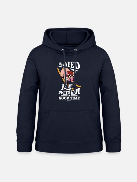 Schwein - Frauen Hoodie - Navy