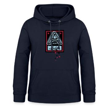 Antifa - Sweat à capuche Femme - marine - Devant - AI Model Female 172 light (172cm)