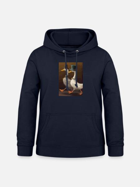 Zwei Enten - Frauen Hoodie - Navy