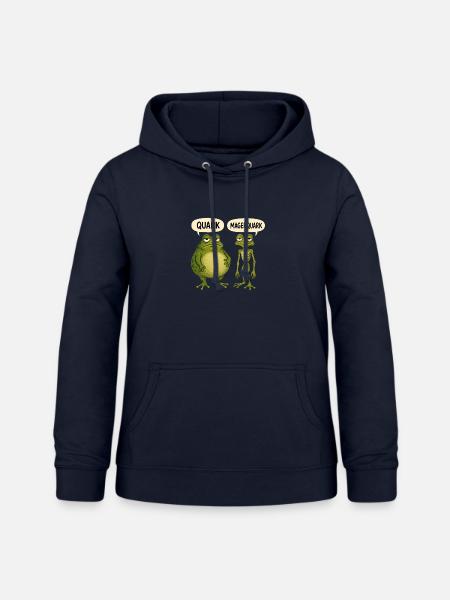 Quark Magerquark Lustige Frösche Für Froschfans - Frauen Hoodie - Navy