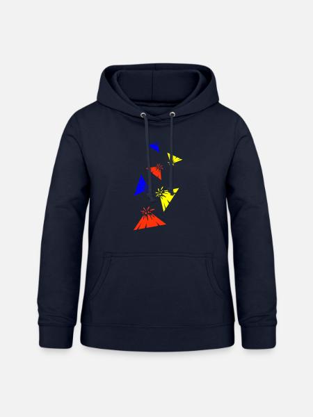 Vulkan symbol - Frauen Hoodie - Navy