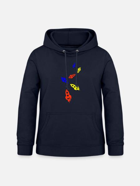 Rakete symbol - Frauen Hoodie - Navy