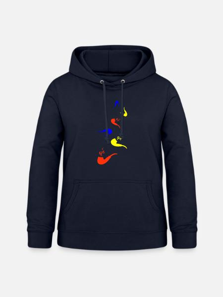Pfeife rauchen - Frauen Hoodie - Navy
