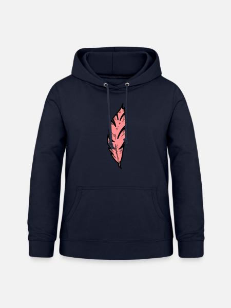 Feder - Frauen Hoodie - Navy