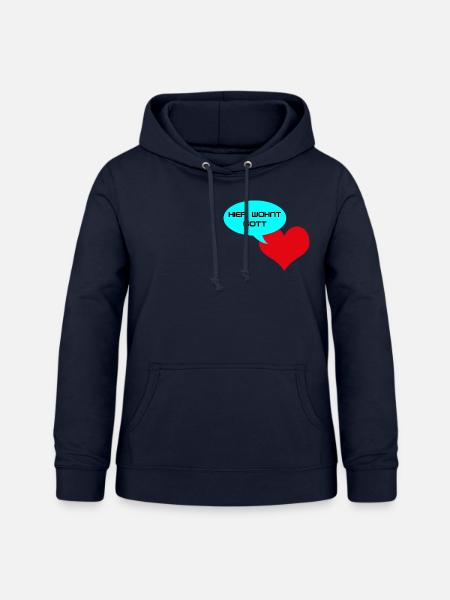 Hier Wohnt Gott - Frauen Hoodie - Navy