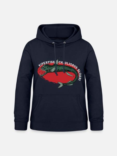 Tiefsee Monster - Viperfisch - Frauen Hoodie - Navy