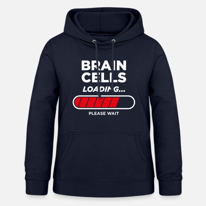 Brain Cells Loading - Women's Hoodie - navy