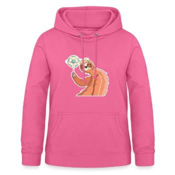 Faultier WM Fußball Weltmeisterschaft Geschenk - Frauen Hoodie - Pink - Vorne - AI Model Female 172 light (172cm)