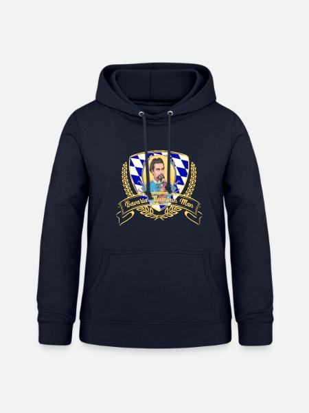 Bavaria Mountain Man - Frauen Hoodie - Navy