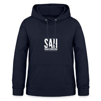 San Frantschüssko Verabschiedung Lustig - Frauen Hoodie - Navy - Vorne - AI Model Female 172 light (172cm)