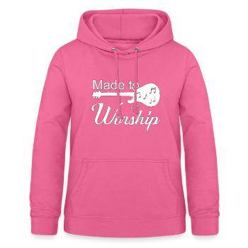 Christliches Design für die Anbetung - Frauen Hoodie - Pink - Vorne - AI Model Female 172 light (172cm)