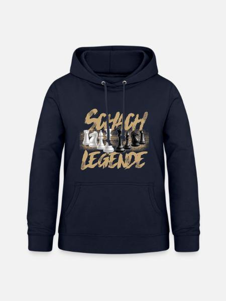 Schach Legende - Frauen Hoodie - Navy