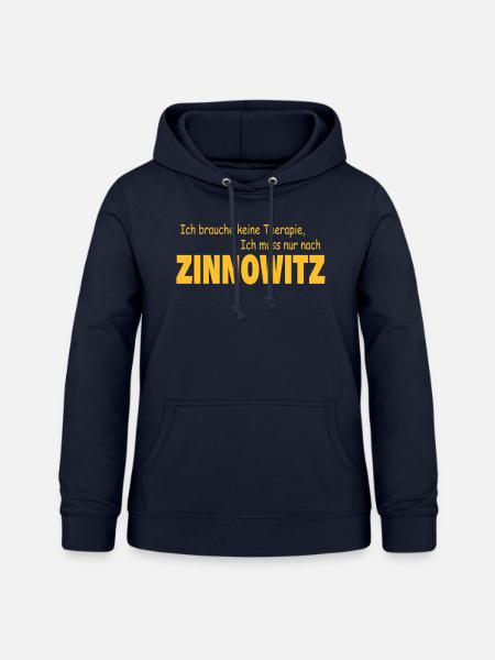 Therapie ZINNOWITZ - Frauen Hoodie - Navy